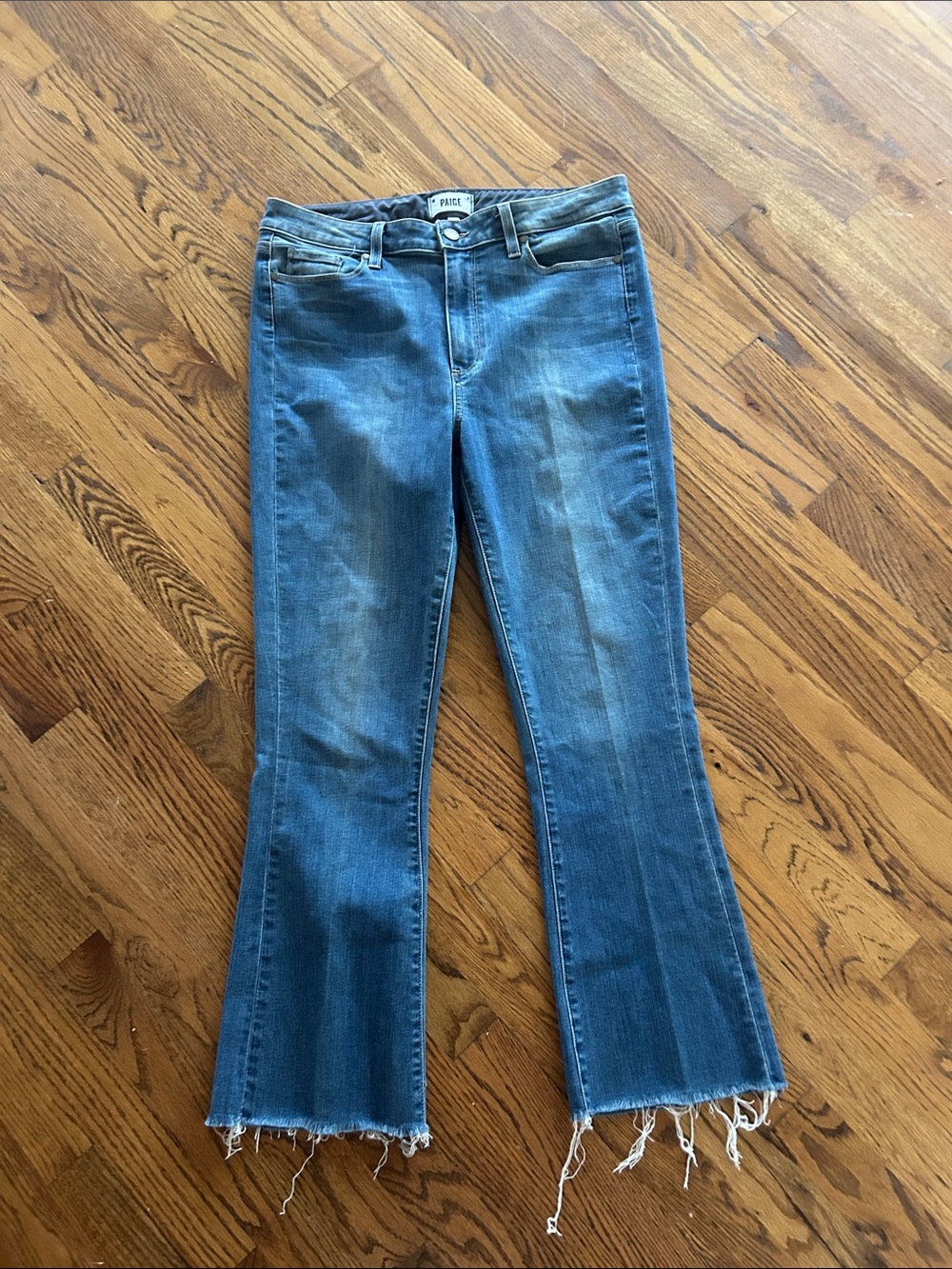PAIGE Colette Crop Flare Jeans size 32